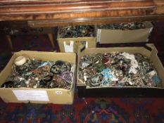 2 large boxes of Costume jewellery. COLLECT ONLY