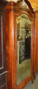 A good single door French armoire, in good condition. (Width 109cm , depth 48cm, height 230cm.)