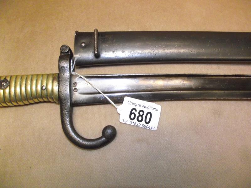An old bayonet in sheath. - Image 10 of 10