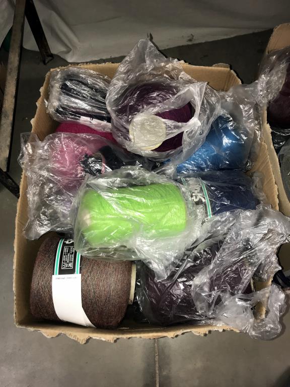 A large quantity of machine knitting wool (3 boxes) Collect only. - Image 2 of 4