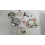 Five assorted pocket watches including a silver full Hunter, London Hallmark & Ingersoll etc.