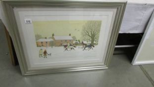 Vincent Haddelsey (1934-2010) Limited edition print 123/200 on arches paper featuring a winter scene