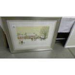 Vincent Haddelsey (1934-2010) Limited edition print 123/200 on arches paper featuring a winter scene