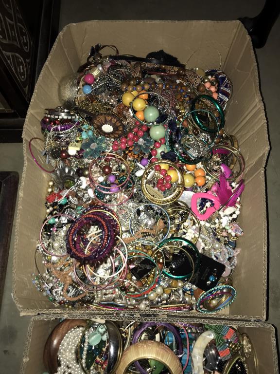 2 large boxes of costume jewellery. COLLECT ONLY - Image 3 of 3