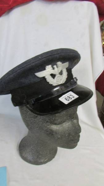 A post war RAF NCO's cap