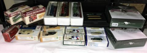 A selection of boxed die cast including Lledo, Oxfiord die cast & Atlas editions
