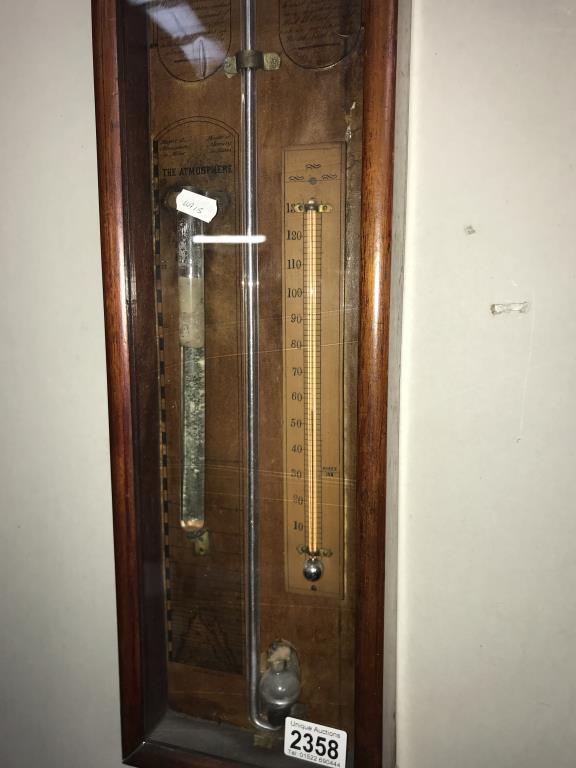 A victorian Admiral Fitzroy Barometer Height 95cm (COLLECT ONLY) - Image 2 of 3