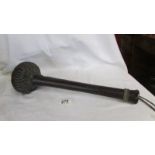 An early 19th century Fijian war club made of iron and wood. overall lenght 42 cm, club end 12 cm