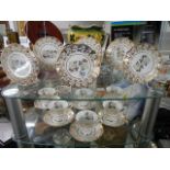 An eighteen piece china tea set. (Collect only).