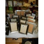 A selection of new silver coloured photograph frames. (Collect only).