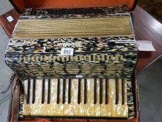 A Meridian piano accordion, (Collect only).