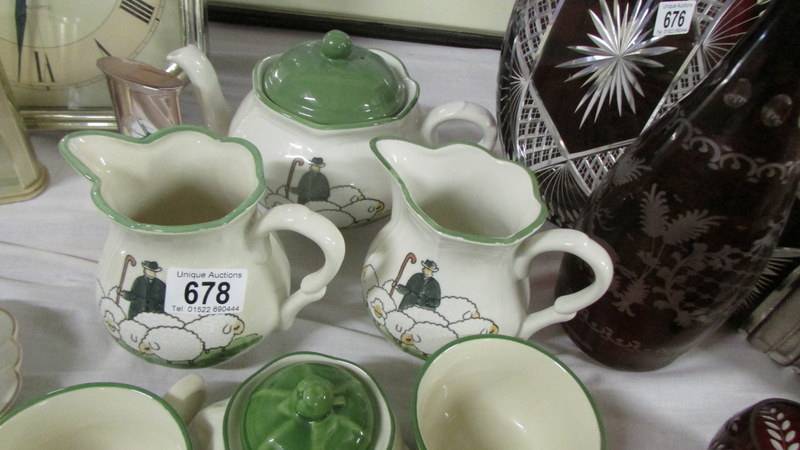 A quantity of sheep decorated tableware etc., - Image 3 of 3