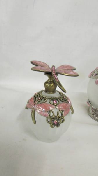 Four decorative scent bottles. - Image 2 of 5