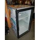 A Norcodi decorated drinks cool cabinet. (Collect only).