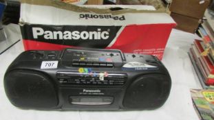 A Panasonic radio/cassette player.