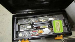 A tool box and contents.