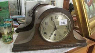 Two Napoleon hat mantel clocks, one complete, one a/f.