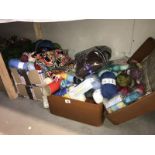 A good lot of knitting yarn (both new and used), knitting needles etc. COLLECT ONLY