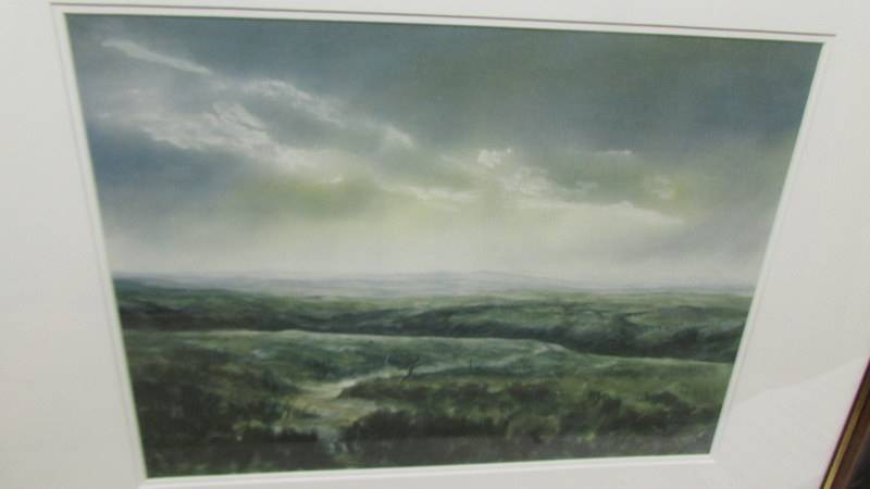 A pair of framed and glazed signed rural scenes. - Image 3 of 8
