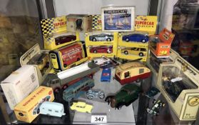 A boxed/unboxed Diecast and tinplate, including Matchbox, Dinky Foden, Triang Minic, Corgi etc