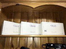 3 boxes of Cherish leather sofa care kits/cleaning & protective wipes & ink stick