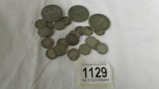 Approximately 70 grams of pre 1947 silver coins.