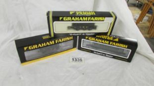 Three Graham Farish: 371-021, 372-977 No. 1731 N gauge locomotives.