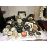 A large lot of alarm & mantle clocks (including some for spares & repairs)