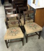 A set of 6 Georgian dining chairs
