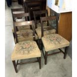 A set of 6 Georgian dining chairs