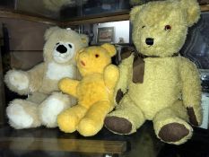 A Steiff Teddy and two other bears
