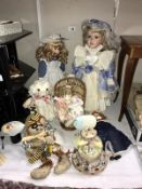 A selection of collectors doll's