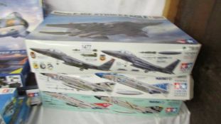 3 Tamiya 1/32 scale model aircraft kigs including 2 Phantom (sealed) and a Boeing Strike Eagle