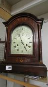 A good mahogany inlaid 8 day bracket clock.