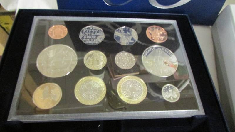 A 2005 UK Battle of Trafalgaar Nelson proof set and a year 2000 executive proof coin collection. - Image 3 of 3