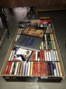 120+ music cassette tapes of various artists