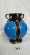 An 827 antique (French) Sarreguemines vase from the "Aesthetic period" vase.
