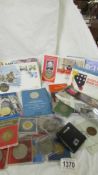 A Royal Wedding coin collection and a 1944 coin collection.