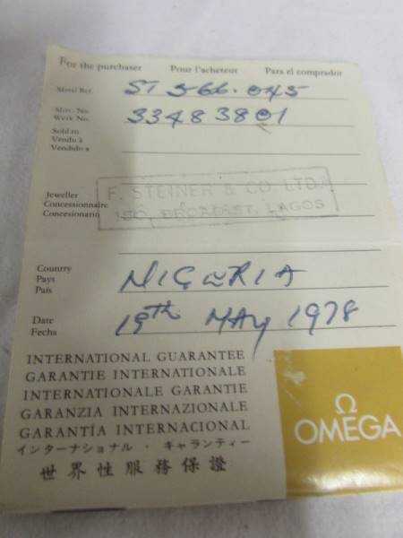 An Omega Seamaster wrist watch with certificate. - Image 4 of 6