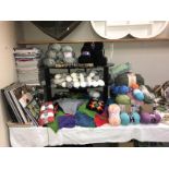 A good lot of knitting yarn (new and used) and knitting books and magazines COLLECT ONLY