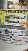 Four model aircraft kits,