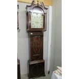 A mahogany 8 day painted dial Grandfather clock, Robt Jones, Connay,