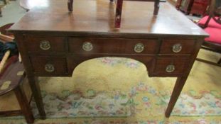 A Georgian mahogany writing desk.