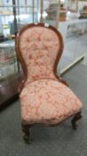 A Victorian nursing chair.