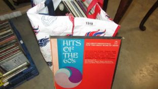 A bag of records including LP's and singles , Abba, Elvis etc.,