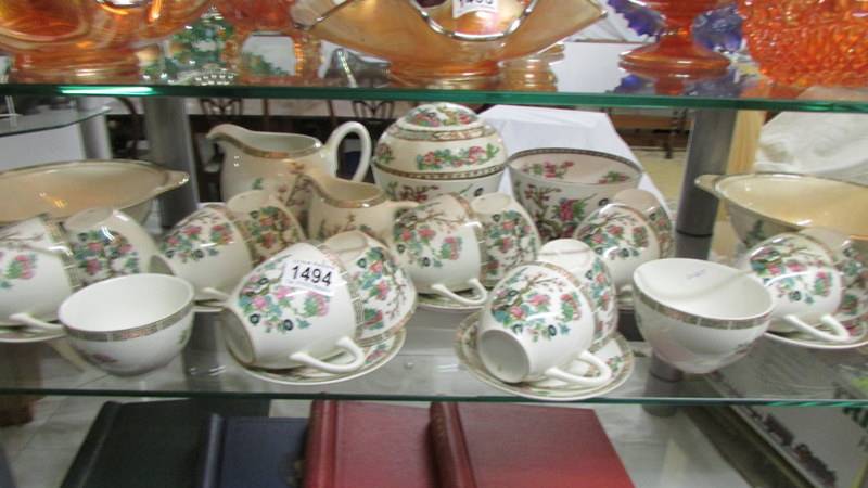 30 pieces of Indian Tree pattern teaware.