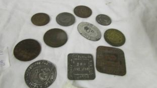 5 Williams tokens, Royal Arsenal £2 token and 4 others.