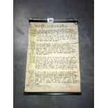 An early hanging copy of Desiderata by Max Ehrmann