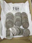 41 silver florins (2/-), 450 grams.