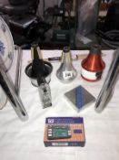 2 Dennis Wick cup mutes & 1 other for trumpet/cornet, 2 metronomes & drumsticks etc. A/F